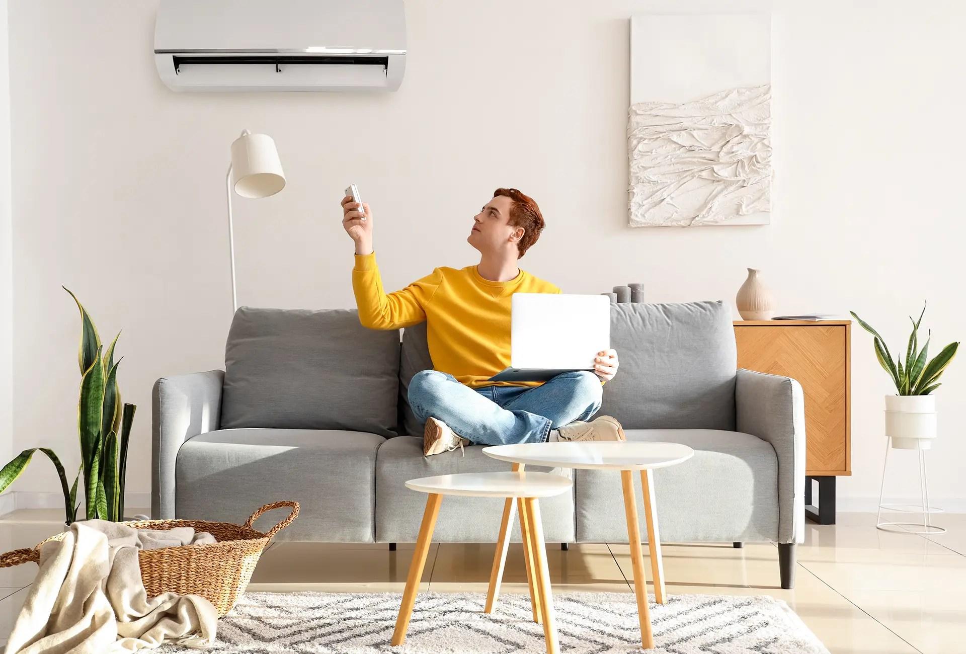 Wall-mounted air conditioning unit installed by GU Services